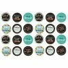 Blue Panda Happy Birthday Pinback Party Buttons (2.25 Inches, 6 Designs, 24-Pack)