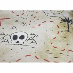 Party Favors Blue Panda 12 Pieces Pirate Treasure Map For Kids Party Supplies, Birthday Decorations, Double Sided Vintage Style 12 X 18 Inches