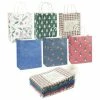 Blue Panda Christmas Gift Wrapping Bags With Handles, Festive Holiday Designs (10 X 4.25 In, 24 Pack)