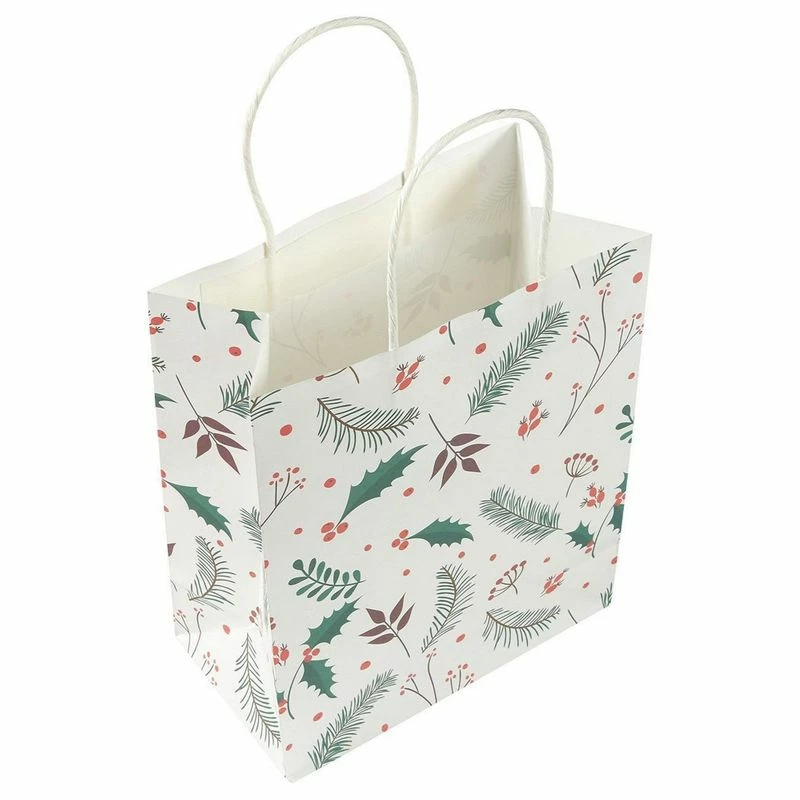 Blue Panda Christmas Gift Wrapping Bags With Handles, Festive Holiday Designs (10 X 4.25 In, 24 Pack) 8 Blue Panda Christmas Gift Wrapping Bags With Handles, Festive Holiday Designs (10 X 4.25 In, 24 Pack)