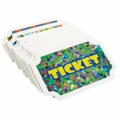 Kids Birthday Blue Panda Reward Tickets, Carnival Prize Tickets (100 Pack)