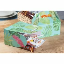 Blue Panda Luau Party Favor Boxes, Tropical Gift Box Set (6 X 3.3 X 3.6 In, 24 Pack)