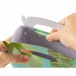Blue Panda Luau Party Favor Boxes, Tropical Gift Box Set (6 X 3.3 X 3.6 In, 24 Pack)