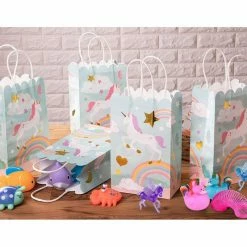 Blue Panda Unicorn Party Bag With Handles, Pastel Rainbow (5.5 X 8.6 X 3 Inches, 24 Pack) 10 Blue Panda Unicorn Party Bag With Handles, Pastel Rainbow (5.5 X 8.6 X 3 Inches, 24 Pack)