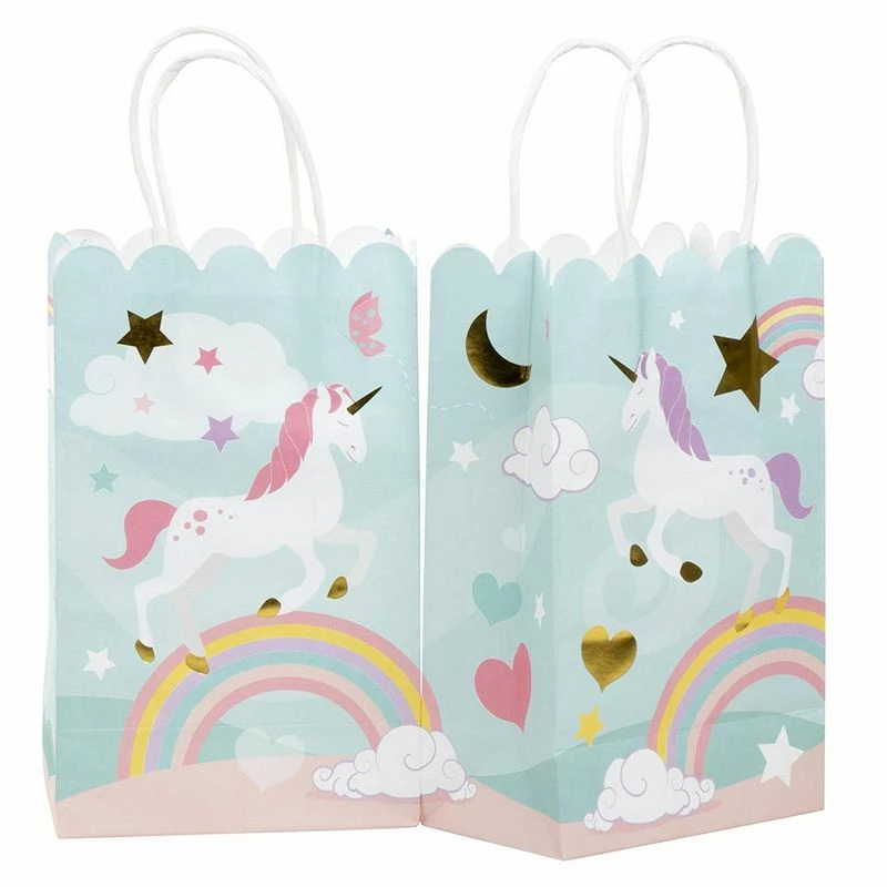 Blue Panda Unicorn Party Bag With Handles, Pastel Rainbow (5.5 X 8.6 X 3 Inches, 24 Pack) 6 Blue Panda Unicorn Party Bag With Handles, Pastel Rainbow (5.5 X 8.6 X 3 Inches, 24 Pack)