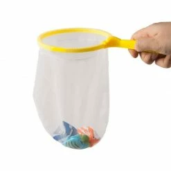 Blue Panda Swim Dive Toys, Kid Pool Games, 12 Fish Rings For Diving With Net (13 Pieces)