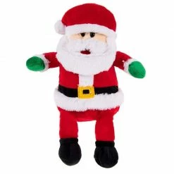 Blue Panda Christmas Plush Toy, Santa Stuffed Animal For Kids Gifts (7.5 X 10.7 X 3 In)