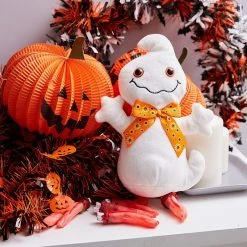 Blue Panda Ghost Stuffed Animals, Halloween Plush Toy For Kids (7 X 9.5 X 3.2 In)