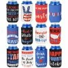 Blue Panda Funny Patriotic Beer Can Sleeves For 4th Of July, Memorial Day (12 Pack)