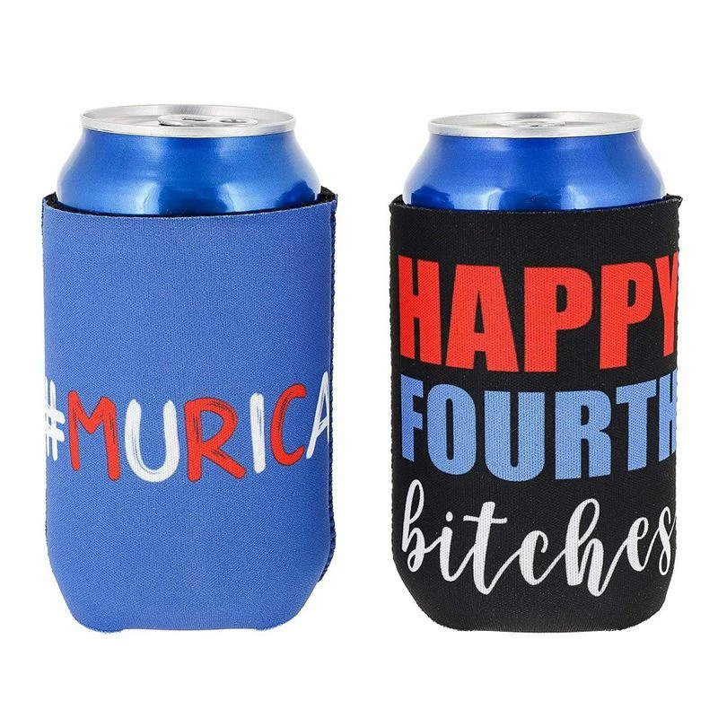 Blue Panda Funny Patriotic Beer Can Sleeves For 4th Of July, Memorial Day (12 Pack) 7 Blue Panda Funny Patriotic Beer Can Sleeves For 4th Of July, Memorial Day (12 Pack)