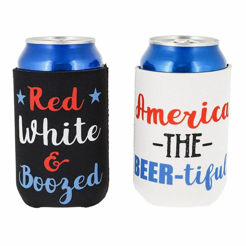 Blue Panda Funny Patriotic Beer Can Sleeves For 4th Of July, Memorial Day (12 Pack) 8 Blue Panda Funny Patriotic Beer Can Sleeves For 4th Of July, Memorial Day (12 Pack)