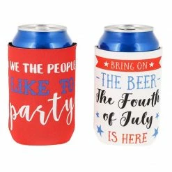 Blue Panda Funny Patriotic Beer Can Sleeves For 4th Of July, Memorial Day (12 Pack) 16 Blue Panda Funny Patriotic Beer Can Sleeves For 4th Of July, Memorial Day (12 Pack)