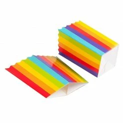 Blue Panda Decorations Mini Rainbow Popcorn Party Favor Boxes (100 Pack)