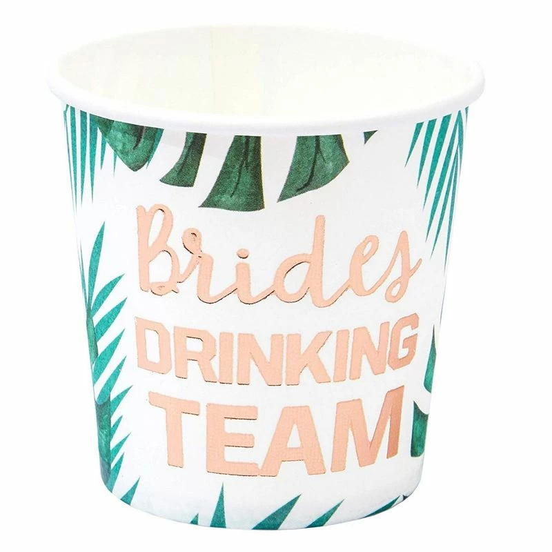 Blue Panda Brides Drinking Team Paper Cups For Bachelorette Party And Bridal Shower (50, 4oz) 6 Blue Panda Brides Drinking Team Paper Cups For Bachelorette Party And Bridal Shower (50, 4oz)