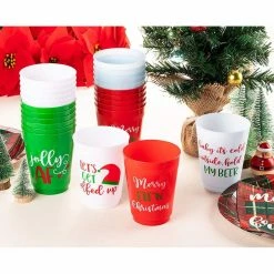 Blue Panda Christmas Party Cups, Reusable Plastic Tumblers, Holiday Designs (16 Oz, 24 Pack) 13 Blue Panda Christmas Party Cups, Reusable Plastic Tumblers, Holiday Designs (16 Oz, 24 Pack)