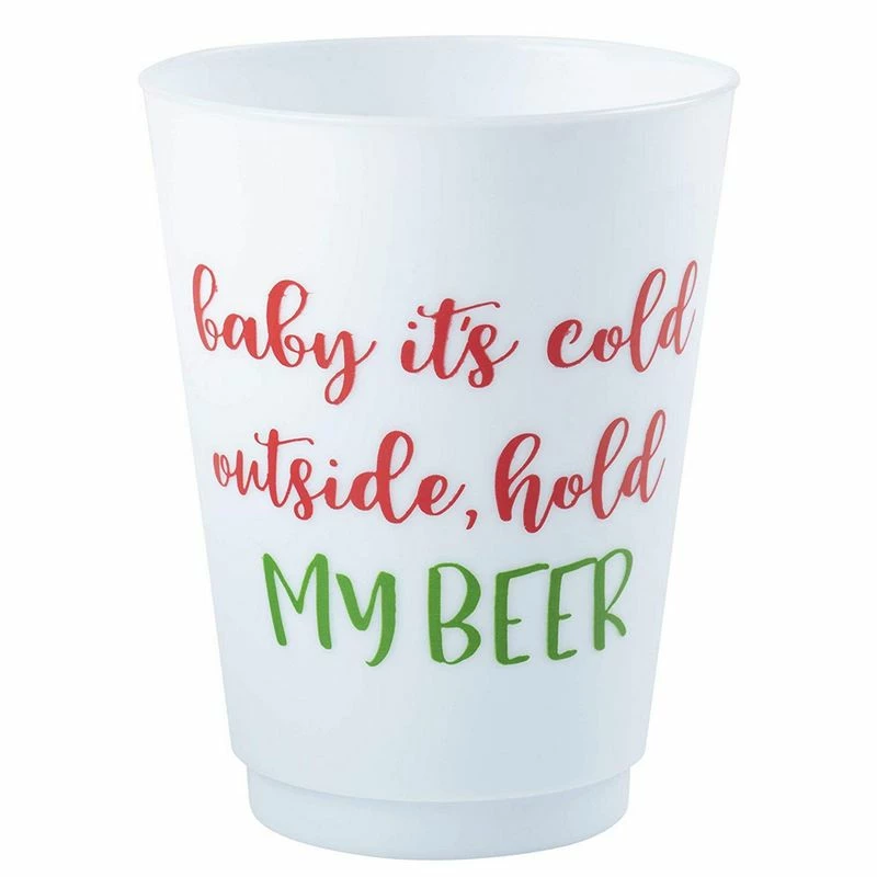 Blue Panda Christmas Party Cups, Reusable Plastic Tumblers, Holiday Designs (16 Oz, 24 Pack) 8 Blue Panda Christmas Party Cups, Reusable Plastic Tumblers, Holiday Designs (16 Oz, 24 Pack)