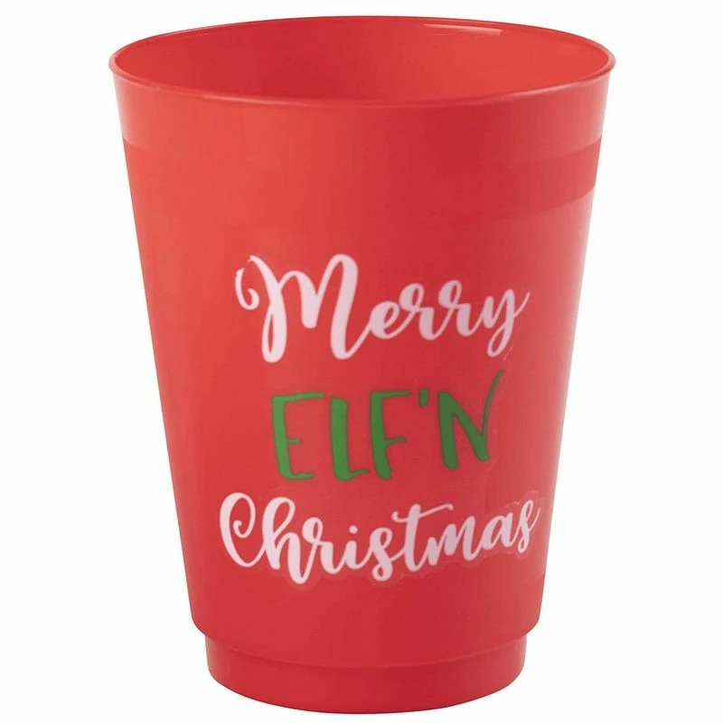 Blue Panda Christmas Party Cups, Reusable Plastic Tumblers, Holiday Designs (16 Oz, 24 Pack) 9 Blue Panda Christmas Party Cups, Reusable Plastic Tumblers, Holiday Designs (16 Oz, 24 Pack)