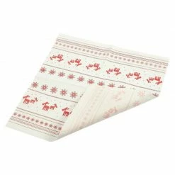 Blue Panda Reindeer Paper Napkins For Christmas Party (6.5 X 6.5 Inches, 100 Pack)