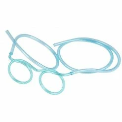 Blue Panda Decorations Silly Straw Glasses - 12-Pack Flexible Drinking Straw Novelty Eyeglass Frame, Bar Accessories, For Birthdays, Bridal Showers, Party Supplies, Favors, Game Ideas, 4 Assorted Colors