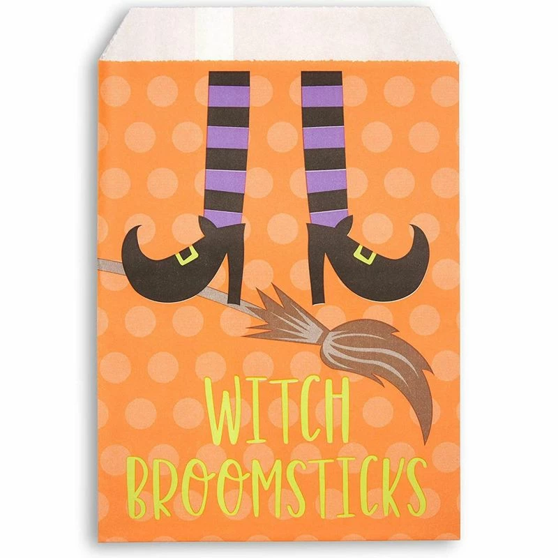 Blue Panda Halloween Trick Or Treat Party Favor Goody Bags (100 Pack) 10 Blue Panda Halloween Trick Or Treat Party Favor Goody Bags (100 Pack)