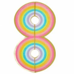 Blue Panda Rainbow Party Bundle, Includes Plates, Cups And Napkins (Serves 24 Guests) Dinnerware Sets