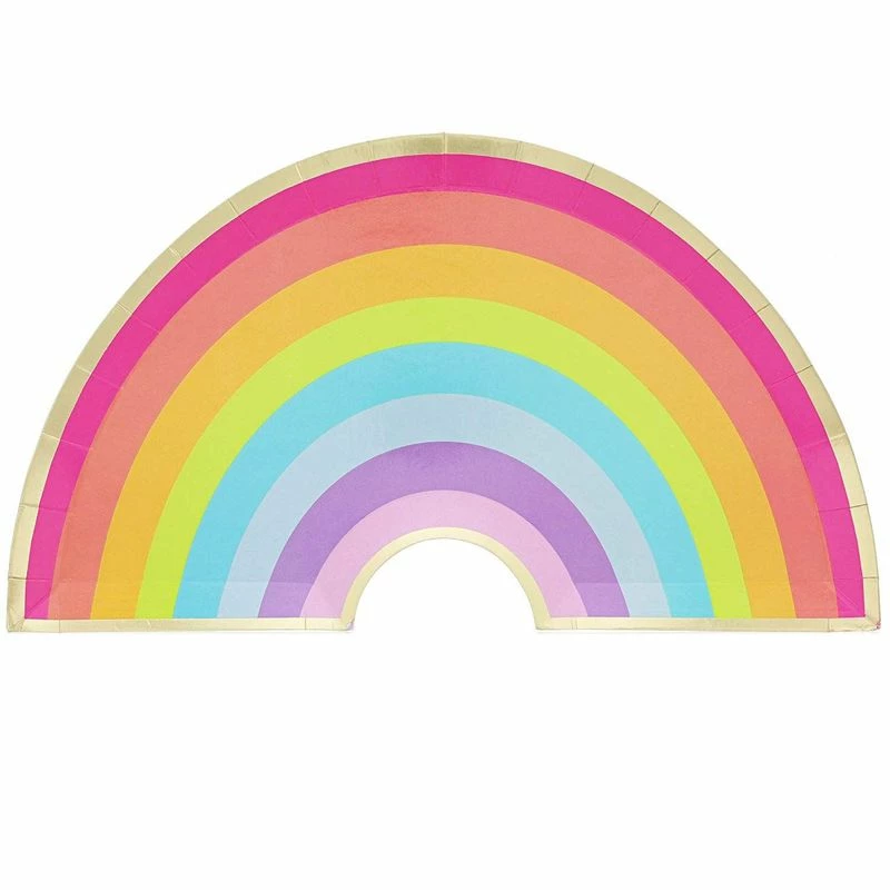 Blue Panda Unicorn Party Supplies, Rainbow Plates (10 X 5.5 In, 48-Pack) 3 Blue Panda Unicorn Party Supplies, Rainbow Plates (10 X 5.5 In, 48-Pack)
