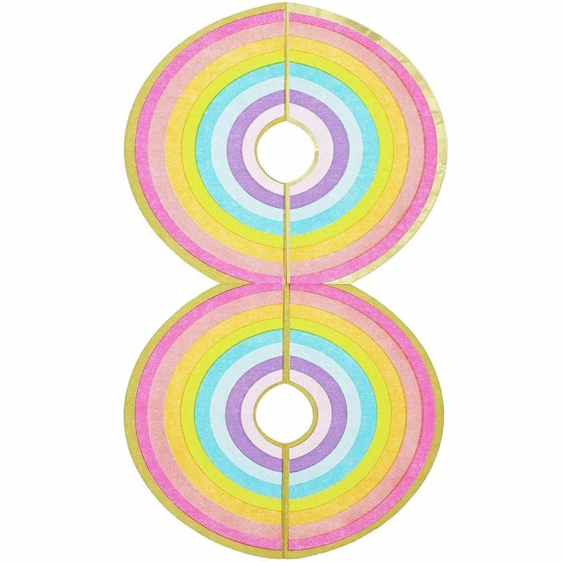 Blue Panda Rainbow Paper Napkins With Gold Foil For Birthday Party (6.5 X 3.75 In, 50 Pack) 4 Blue Panda Rainbow Paper Napkins With Gold Foil For Birthday Party (6.5 X 3.75 In, 50 Pack)