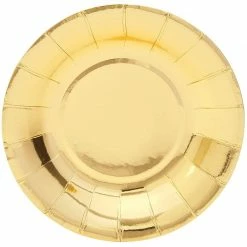 Blue Panda Gold Paper Plates, Birthday Party Supplies (5 In, 48-Pack)