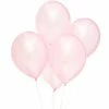 Blue Panda 12 Inch Metallic Latex Balloons (100 Count), Light Pink