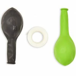 Blue Panda Black And Lime Green Latex Party Balloons (12 In, 50 Pack)