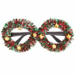 Blue Panda Christmas Novelty Glasses, Xmas Holiday Accessories, Photo Booth Props (8 Pack)