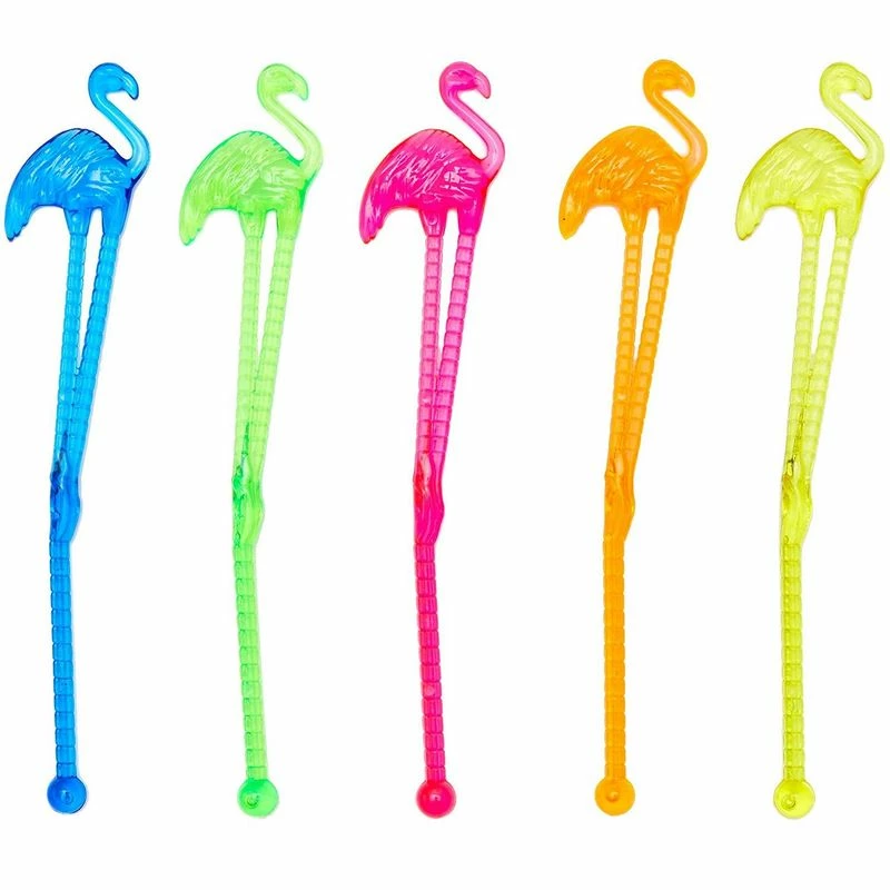 Blue Panda Tropical Flamingo 6 Inch Cocktail Drink Stirrer Sticks (100 Count) 3 Blue Panda Tropical Flamingo 6 Inch Cocktail Drink Stirrer Sticks (100 Count)
