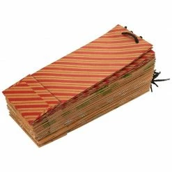 Blue Panda Kraft Christmas Gift Bags, Wine Bag (15.3 X 3.2 X 5.5 In, 24 Pack)