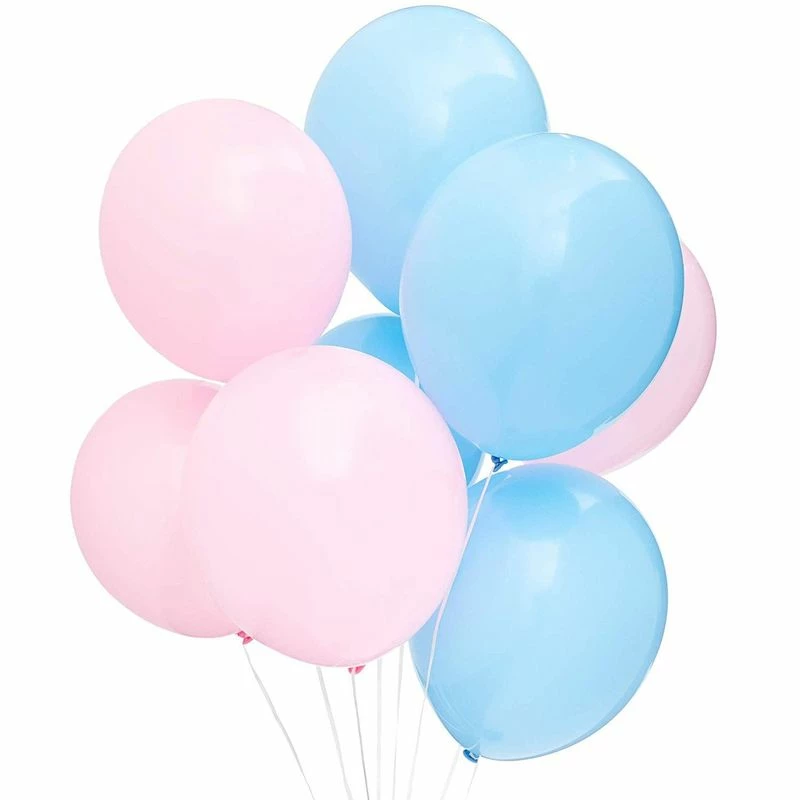 Blue Panda Gender Reveal Party Balloons (100 Count), Pink And Blue 3 Blue Panda Gender Reveal Party Balloons (100 Count), Pink And Blue