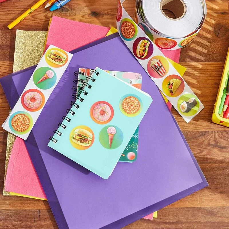 Blue Panda Kids Birthday Ice Cream Stickers, Sticker Roll (1.5 In, 1000 Pieces) 5 Blue Panda Kids Birthday Ice Cream Stickers, Sticker Roll (1.5 In, 1000 Pieces)