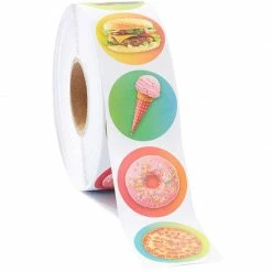 Blue Panda Kids Birthday Ice Cream Stickers, Sticker Roll (1.5 In, 1000 Pieces) 11 Blue Panda Kids Birthday Ice Cream Stickers, Sticker Roll (1.5 In, 1000 Pieces)