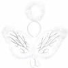 Blue Panda Halo Headband & Wings, Angel Halloween Costume Accessories For Kids (2 Pieces)
