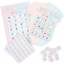 Special Occasions Blue Panda Gender Reveal Party Games, Baby Bingo For 36 Guests