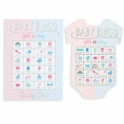Special Occasions Blue Panda Gender Reveal Party Games, Baby Bingo For 36 Guests 10 Special Occasions Blue Panda Gender Reveal Party Games, Baby Bingo For 36 Guests