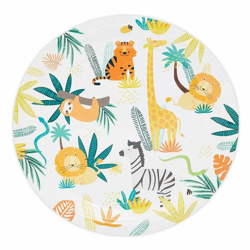 Blue Panda Jungle Theme Safari Birthday Animal Party Decorations Plates And Dinnerware Supplies (144 Pieces, Serves 24) Special Occasions 6 Blue Panda Jungle Theme Safari Birthday Animal Party Decorations Plates And Dinnerware Supplies (144 Pieces, Serves 24) Special Occasions