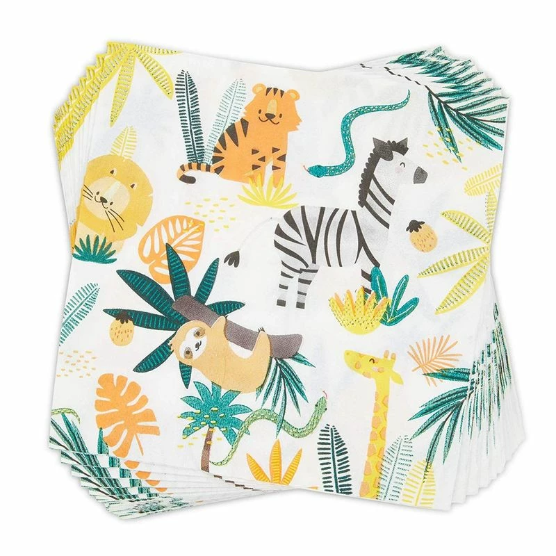 Blue Panda Jungle Theme Safari Birthday Animal Party Decorations Plates And Dinnerware Supplies (144 Pieces, Serves 24) Special Occasions 7 Blue Panda Jungle Theme Safari Birthday Animal Party Decorations Plates And Dinnerware Supplies (144 Pieces, Serves 24) Special Occasions