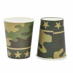 Blue Panda Camouflage Dinnerware Set And Party Supplies (144 Pieces, Serves 24) 15 Blue Panda Camouflage Dinnerware Set And Party Supplies (144 Pieces, Serves 24)