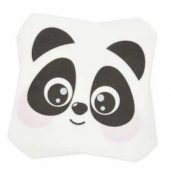 Blue Panda Animal Panda Birthday Party Supplies And Dinnerware Set (144 Pieces, Serves 24)