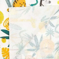 Blue Panda Animal Safari Paper Napkins For Kids Birthday Party (6.5 X 6.5 In, 100 Pack)