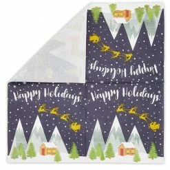 Blue Panda Happy Holidays Dinnerware Set, Paper Plates, Plastic Cutlery, Cups, And Napkins (Serves 24, 144 Pieces) Christmas 13 Blue Panda Happy Holidays Dinnerware Set, Paper Plates, Plastic Cutlery, Cups, And Napkins (Serves 24, 144 Pieces) Christmas