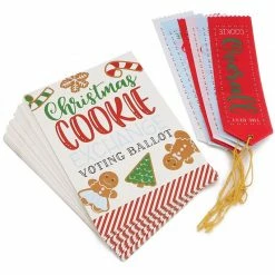 Blue Panda Christmas Cookie Exchange Party Voting Kit With Award Ribbons (24 Cards, 6 Ribbons) 13 Blue Panda Christmas Cookie Exchange Party Voting Kit With Award Ribbons (24 Cards, 6 Ribbons)