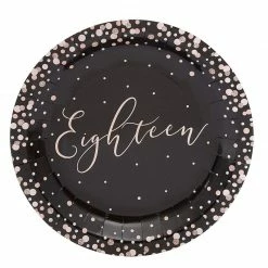 Blue Panda 18th Birthday Party Paper Plates With Rose Gold Foil Polka Dots (9 In, 80 Pack) 9 Blue Panda 18th Birthday Party Paper Plates With Rose Gold Foil Polka Dots (9 In, 80 Pack)