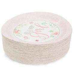 Blue Panda Hello Baby Girl Shower Paper Plates 9 Inches For Lunch Dinner (80 Pack, Pink) Special Occasions 9 Blue Panda Hello Baby Girl Shower Paper Plates 9 Inches For Lunch Dinner (80 Pack, Pink) Special Occasions