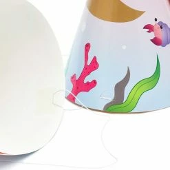 Blue Panda Mermaid Party Hats For Girl's Birthday Party (24 Pack) Special Occasions 12 Blue Panda Mermaid Party Hats For Girl's Birthday Party (24 Pack) Special Occasions
