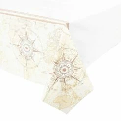 Blue Panda Adventure Themed Party Plastic Table Cover For Baby Showers (54 X 108 In, 3 Pack)